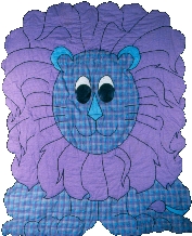 Lion Baby Quilt by Maria Elkins