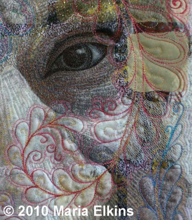 Sheer Whim, detail, by Maria Elkins