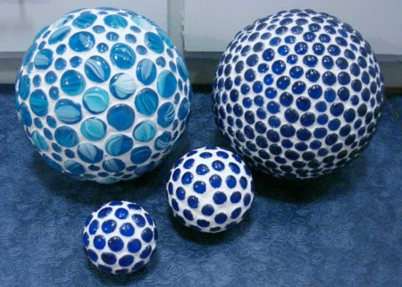 Blue bowling balls