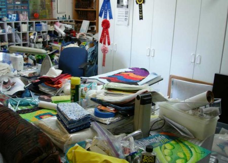 Studio clutter