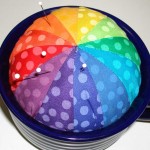 Color wheel pincushion