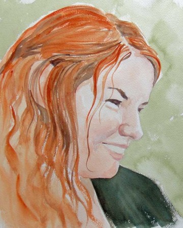 Watercolor portrait