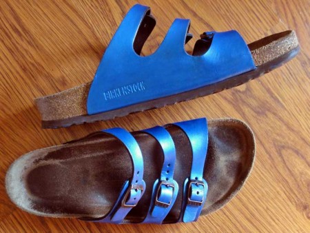 "New" blue shoes