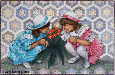 Coloring Grandma's Garden by Maria Elkins