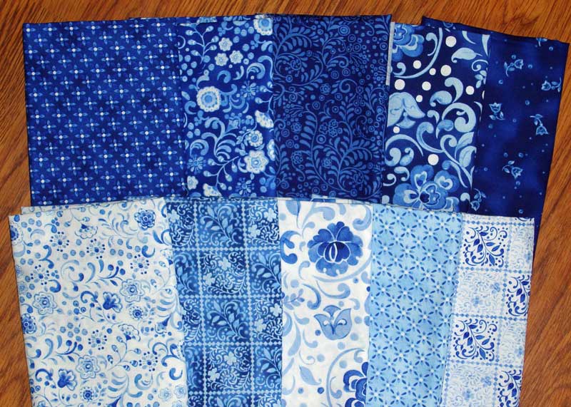 Luscious blue fabric