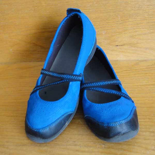 “New” blue shoes