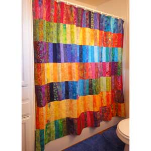 Tutorial: Jelly roll shower curtain