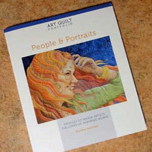Windblown on the cover of Art Quilt Portfolio: People & Portraits and I'm a featured artist